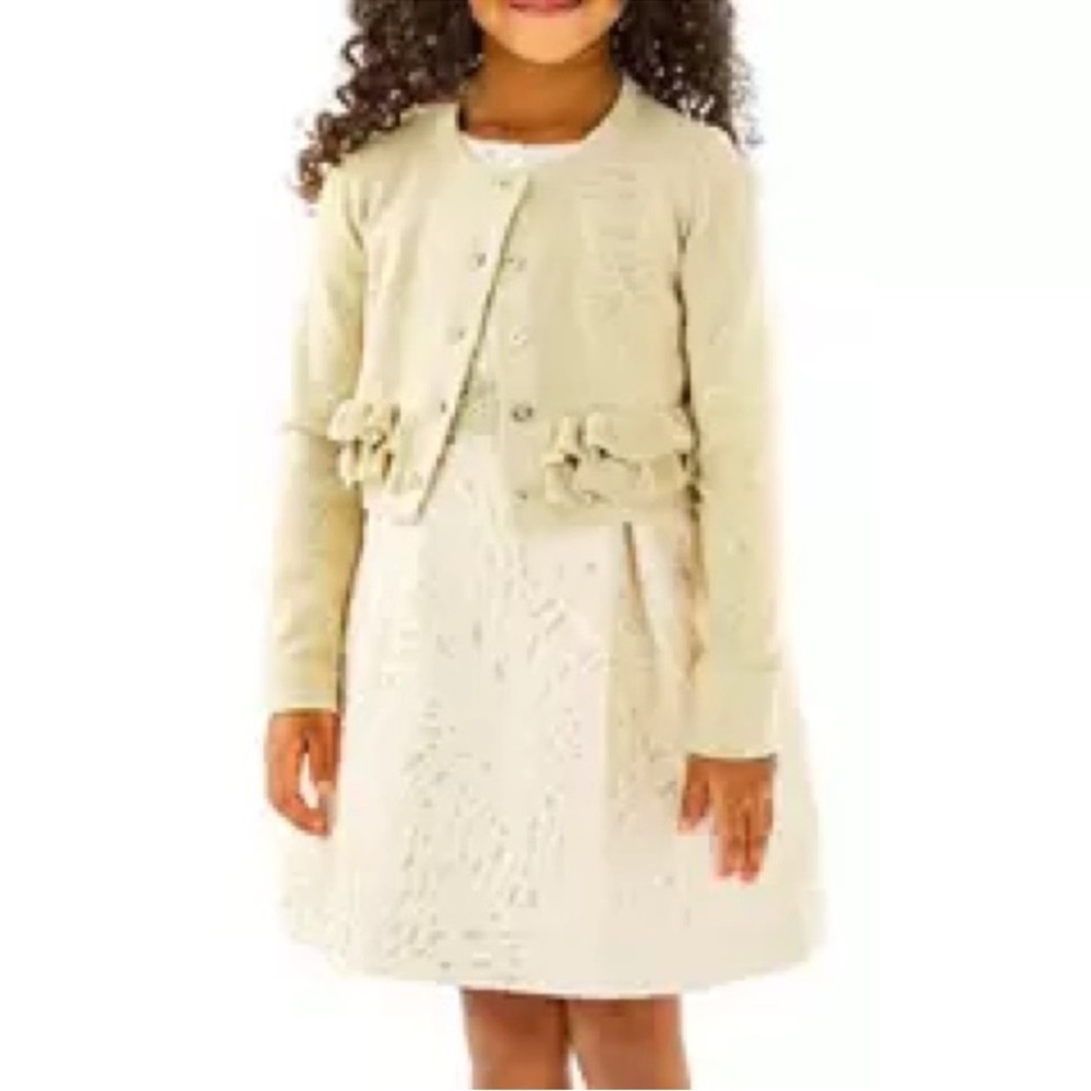 Lilly Pulitzer Fleur Cardigan in Gold Metallic size XL NWT